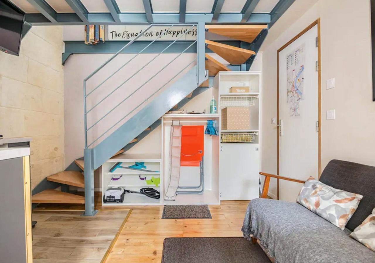 보르도 Duplex-Terrasse-Parking-Climatisation 아파트 외부 사진